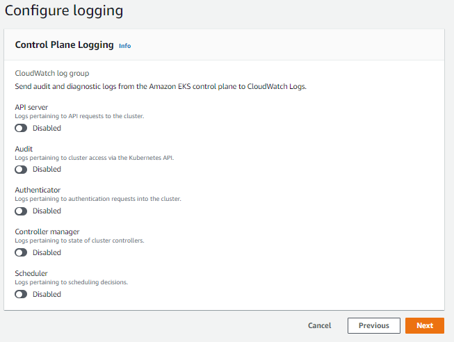 next, if you need audit log or something you can enable the fitur