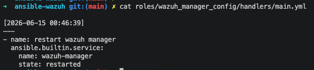 Screenshot from Wazuh Ansible Series Part 3: Managing Wazuh Manager Configuration with Ansible