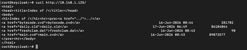 Screenshot from Wazuh Ansible Series Part 6: Building a Centralized ClamAV Database Mirror with Ansible